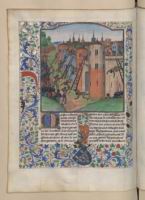 Francais 77, fol. 329v, Siege de Duravel ou Domme (1369)